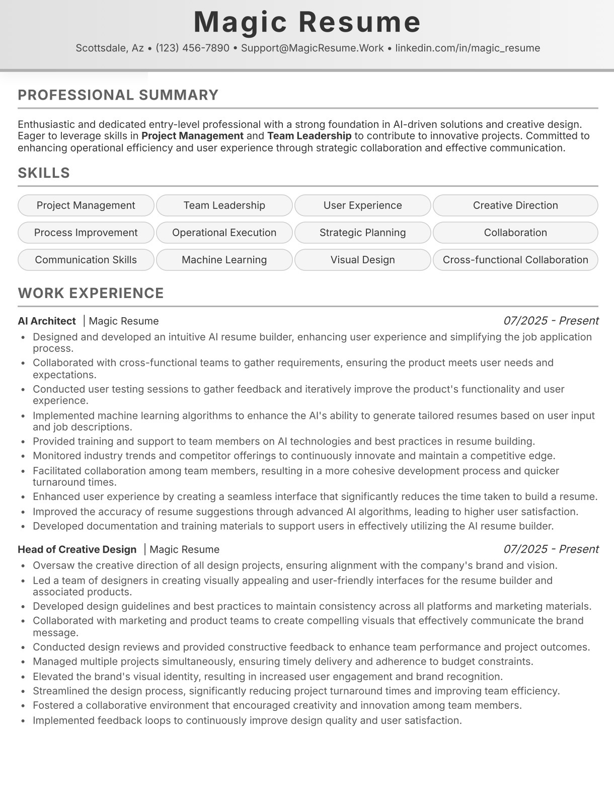 Resume Template